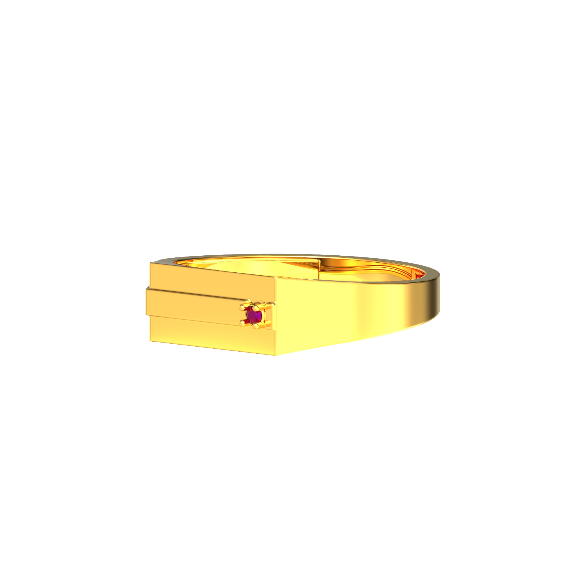 Pattern Design Gents Gold Ring-06-07