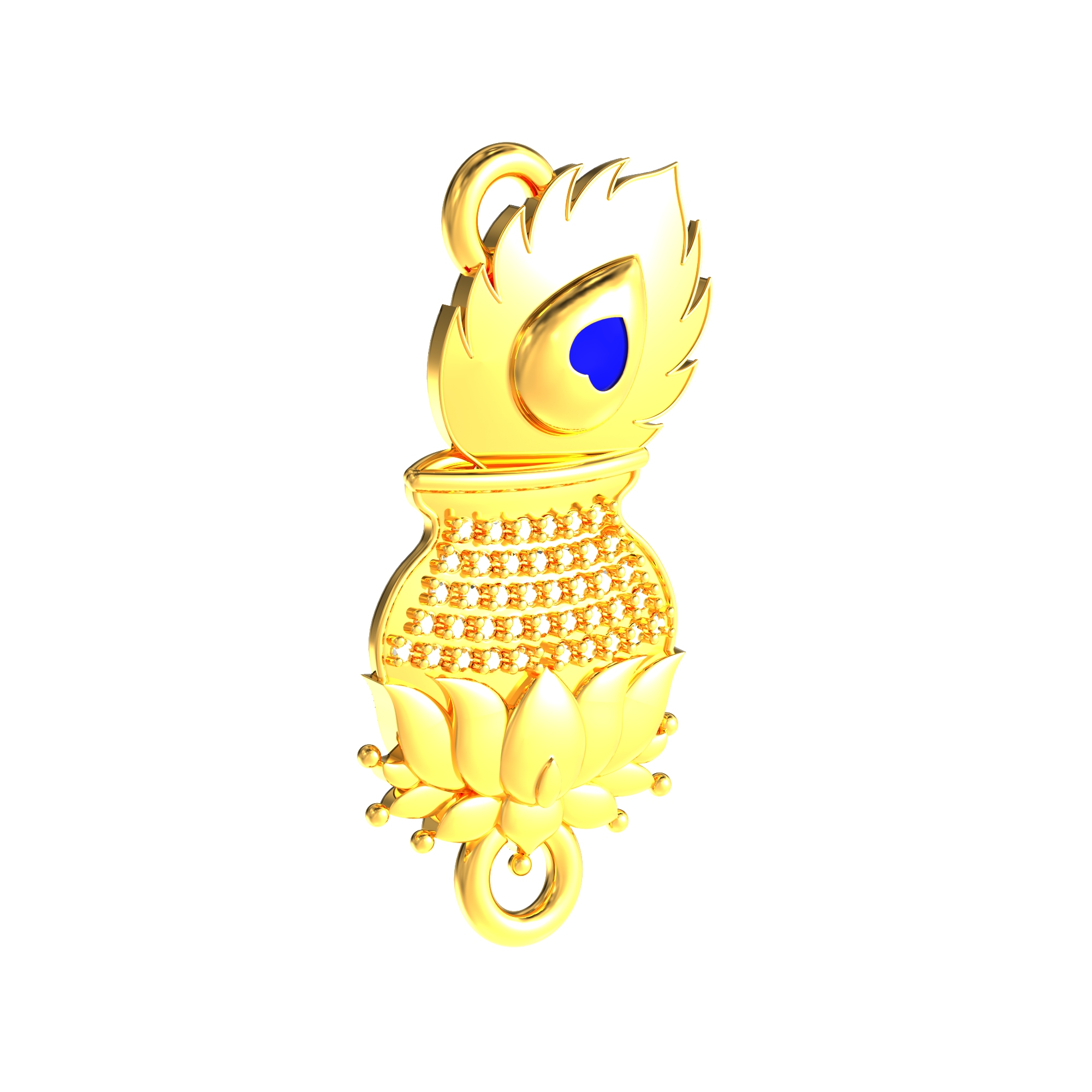 Pot Shape Gold Mugappu For Women