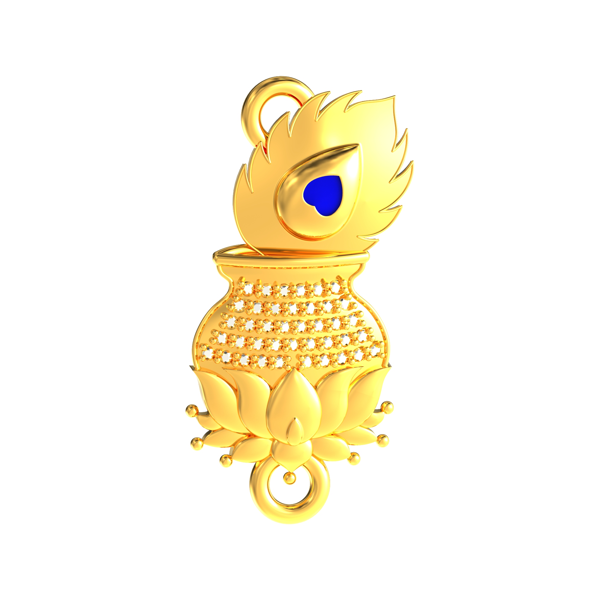 Pot Shape Gold Mugappu For Women