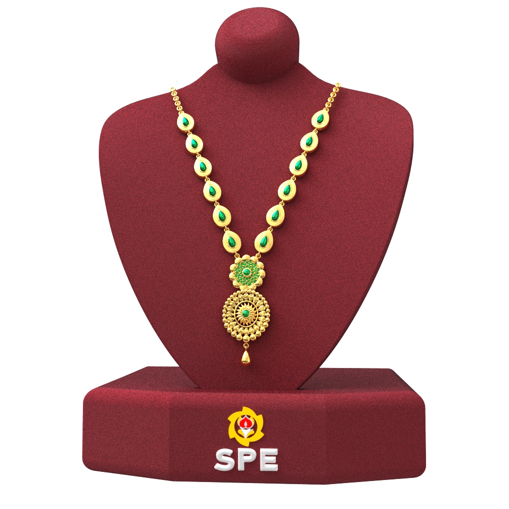 Same Color Stone Gold Haram