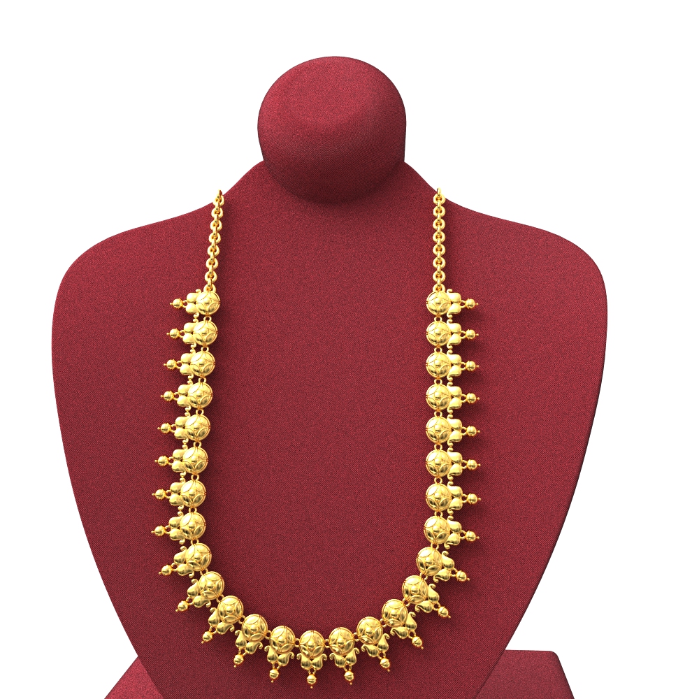 Small Flower Design Gold Haram