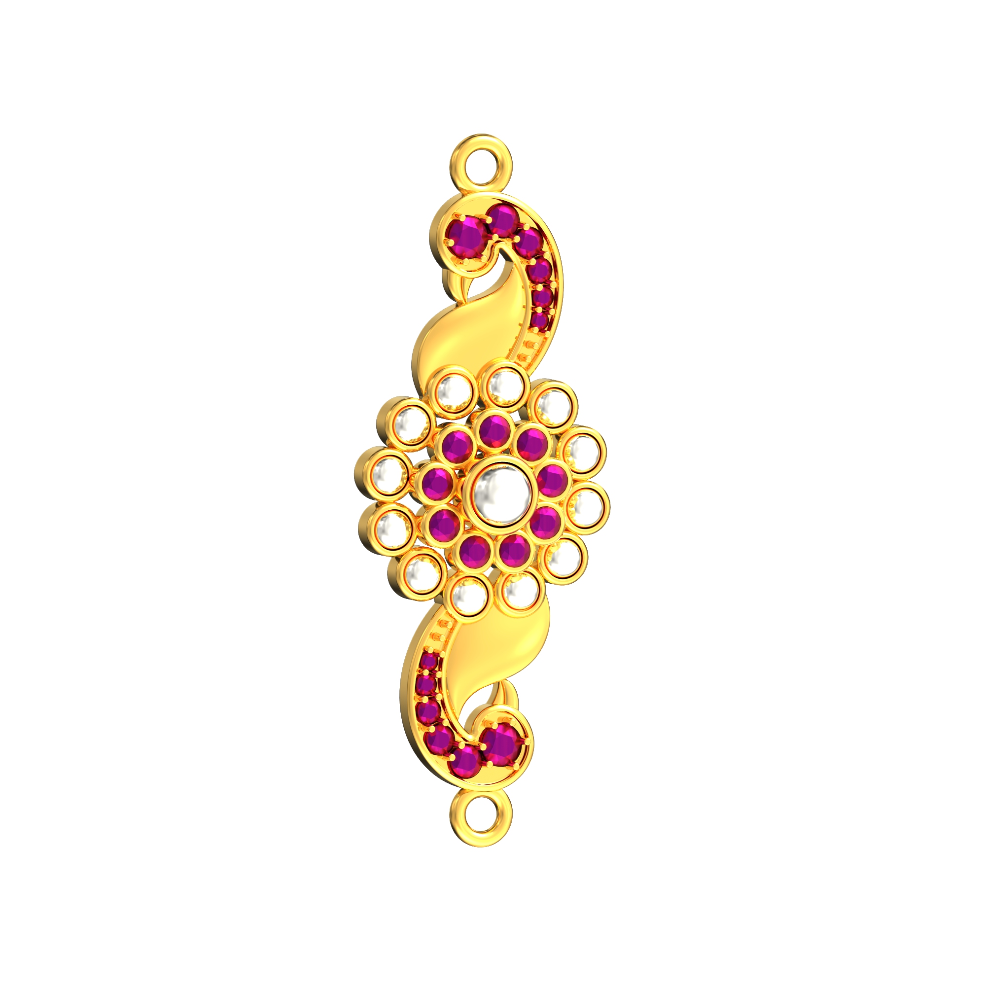 Traditional Gold Stone Mugappu