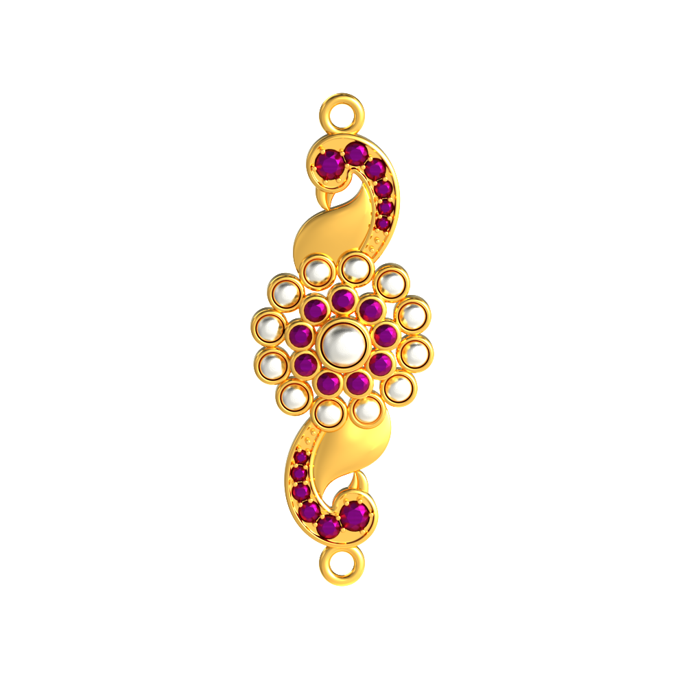 Traditional Gold Stone Mugappu