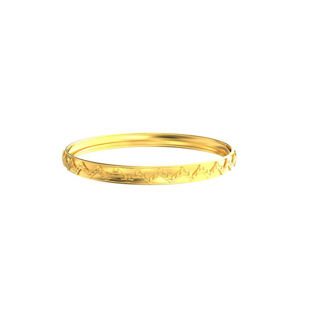 Triangle Design Gold Bangles for Women