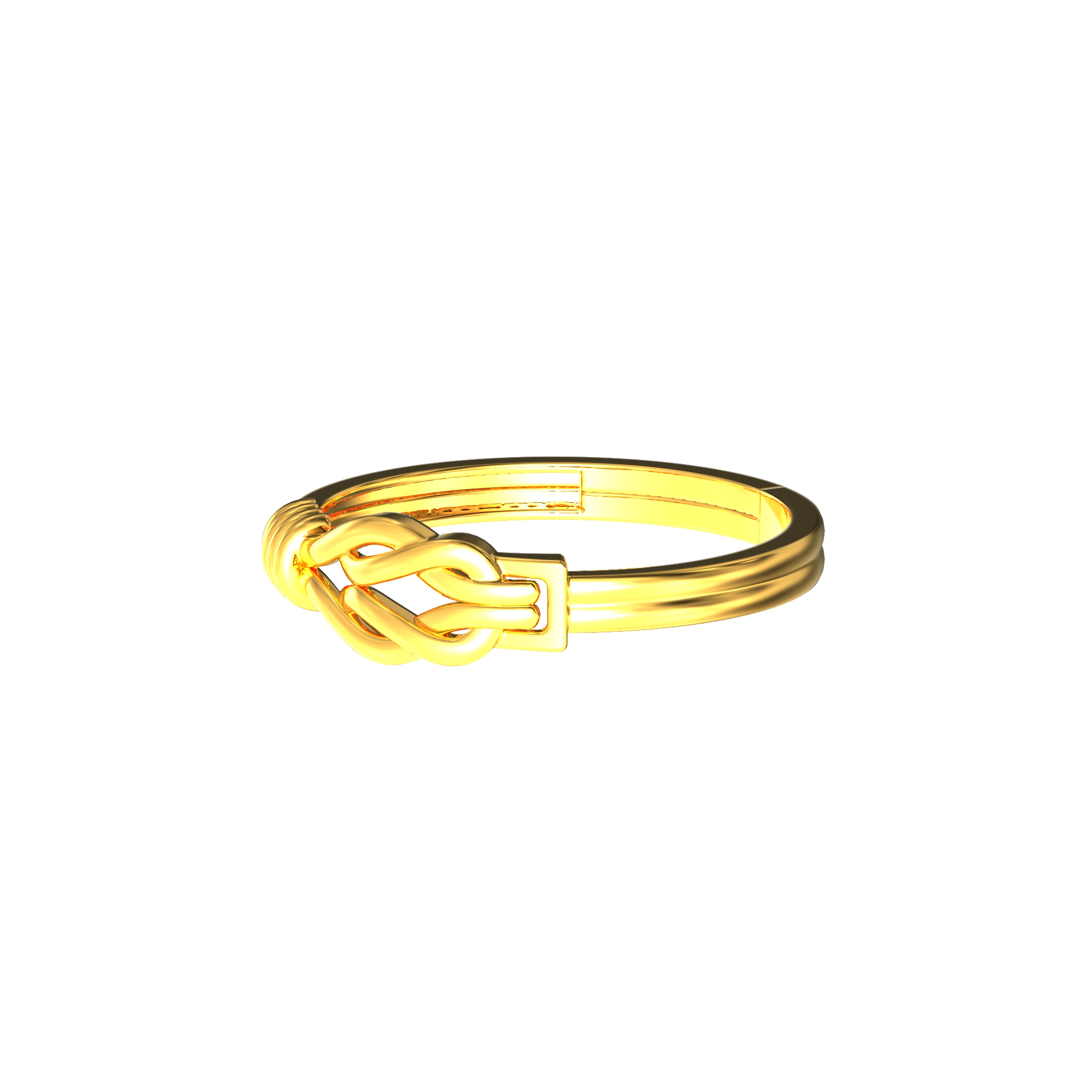 Curve Line Design Gents Gold Ring-02-02
