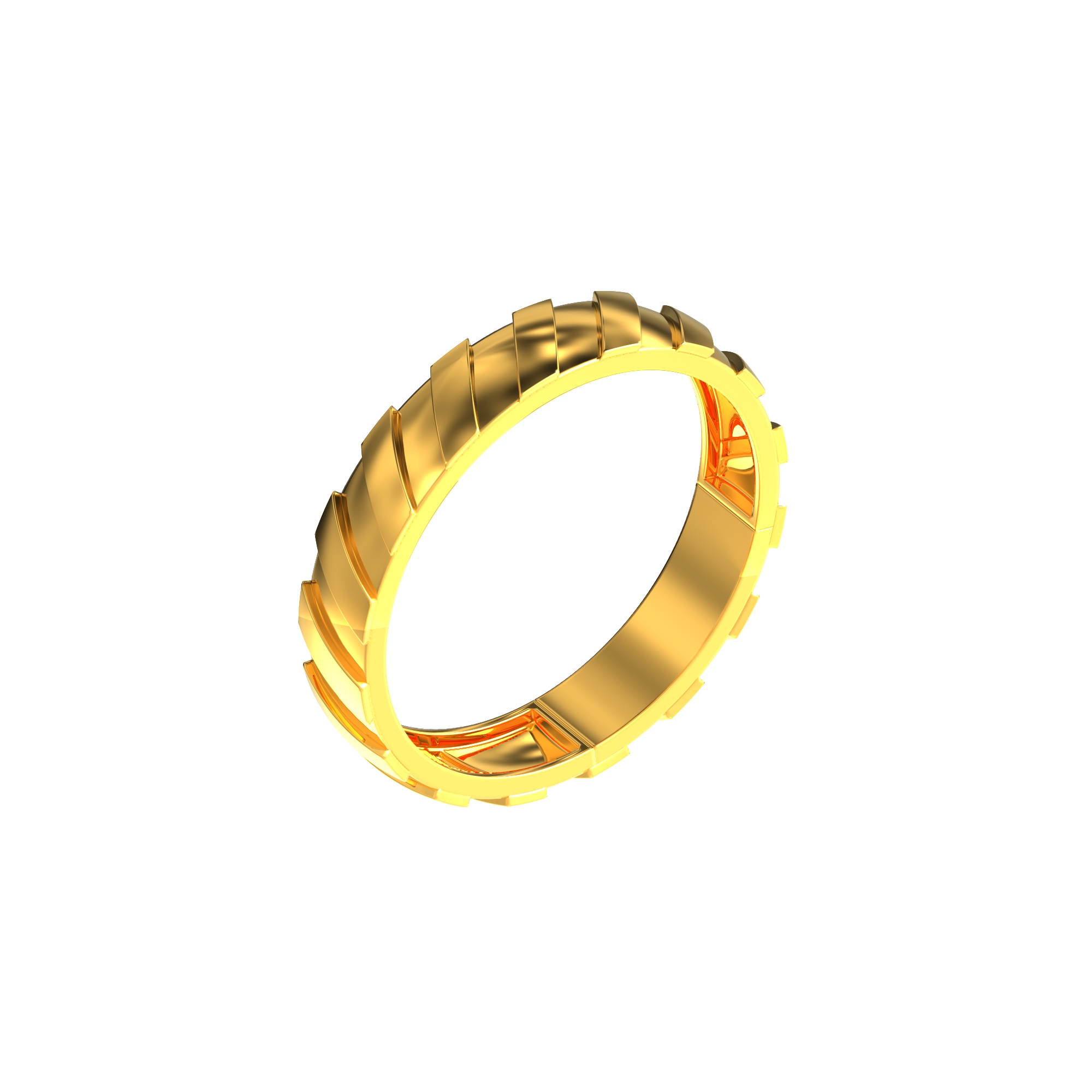 Gents Gold Ring In Strip Model-03-02