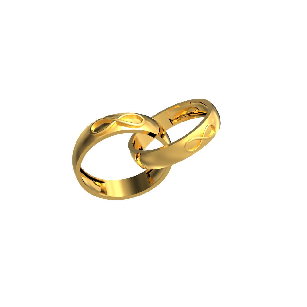 Couple Ring with Infinity Symbol