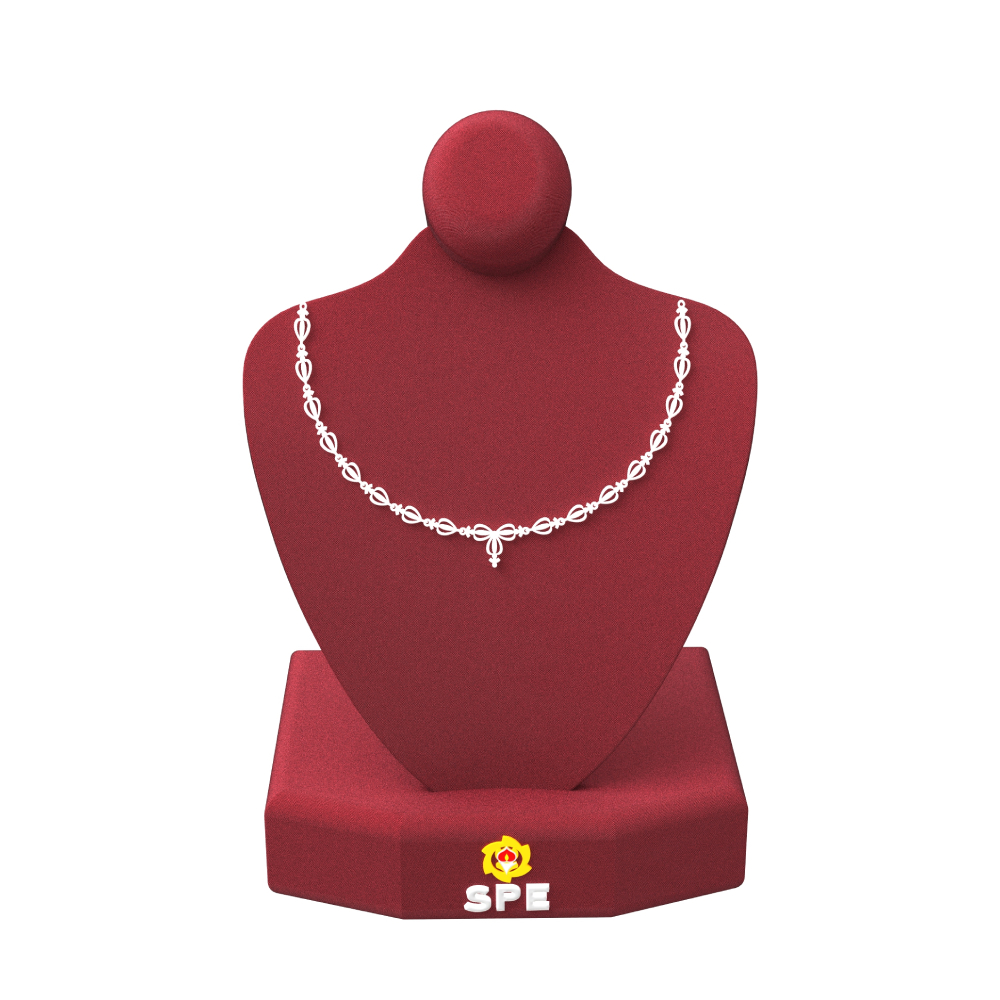 Curved-Design-Silver-Necklace