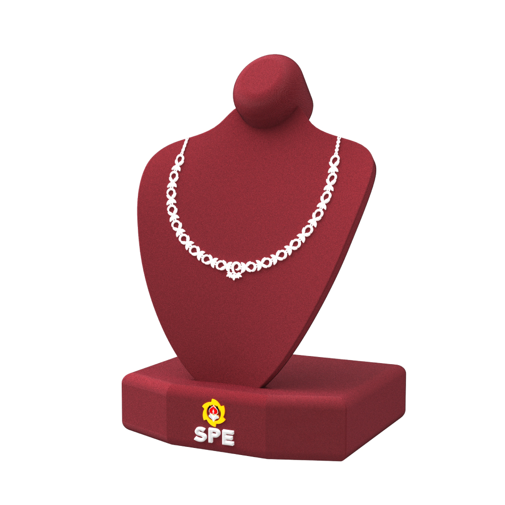 Floral Silver Necklace Beauty