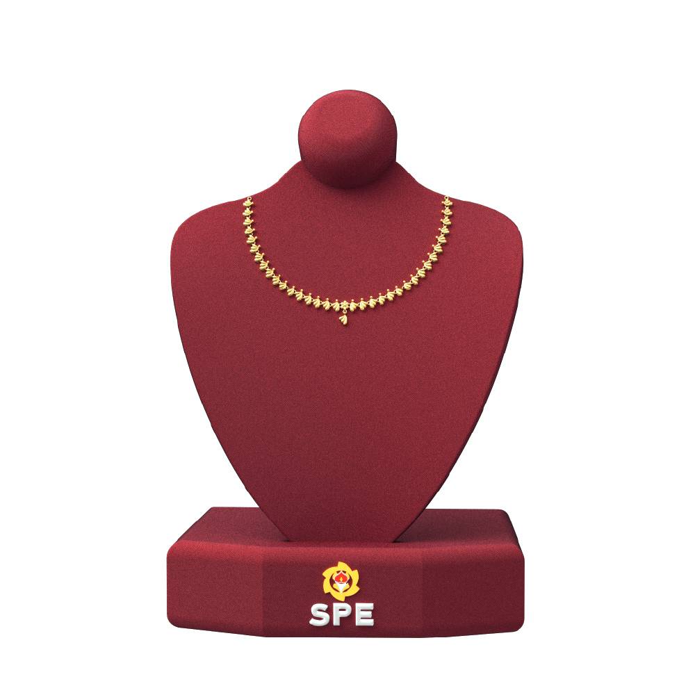 Flower Design Gold Necklace