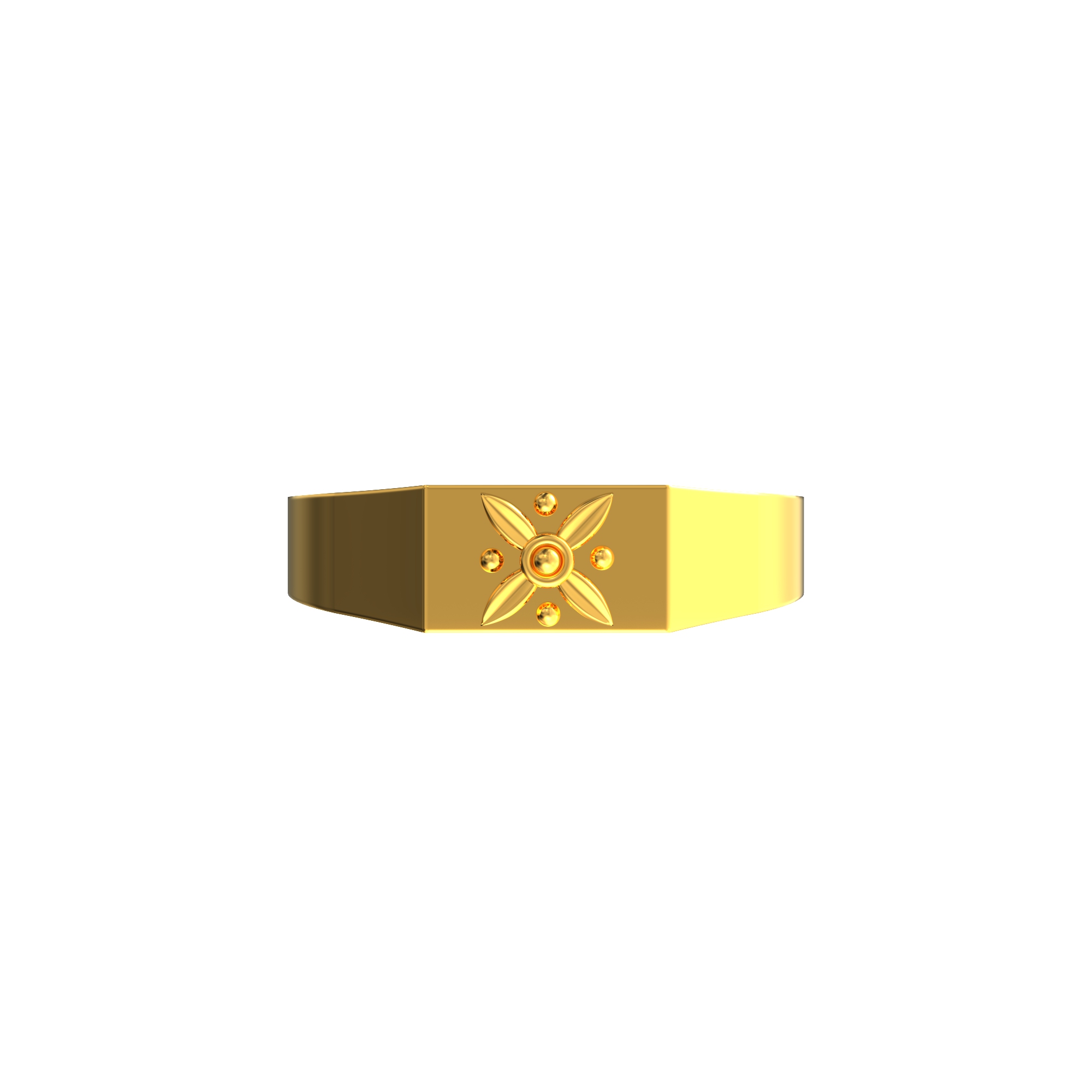 Nature Design gold ring