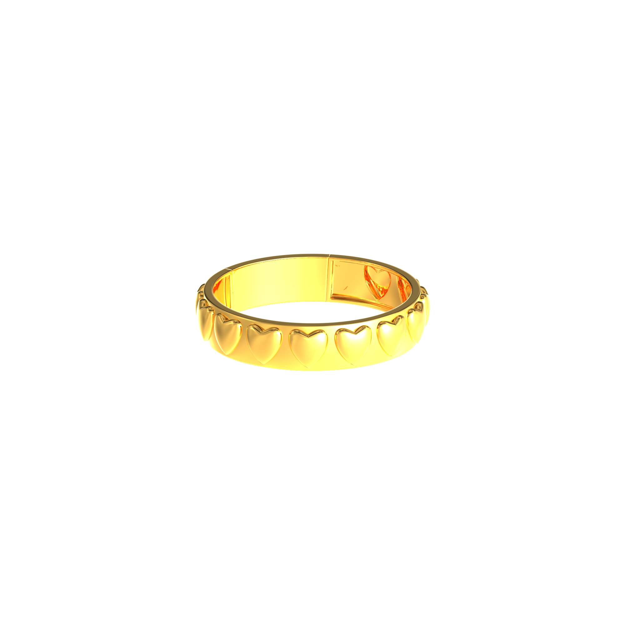 heart shape gold ring