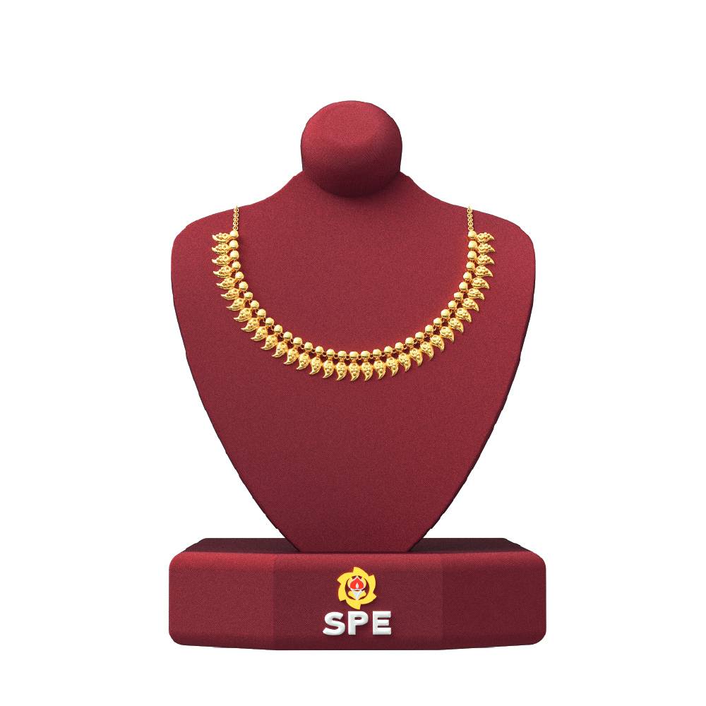 Mango Design Gold Necklace