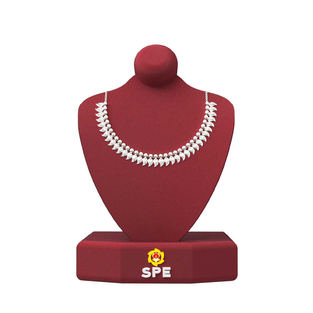 Mango Design Silver Necklace