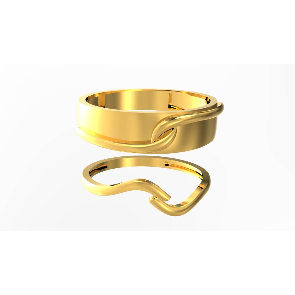Plain Curve Design Ring