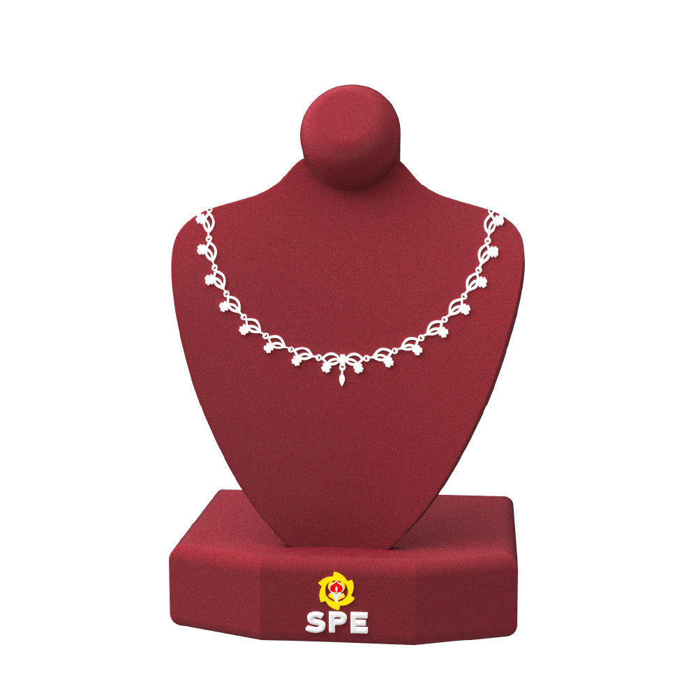 Silver Necklace with Nature Design