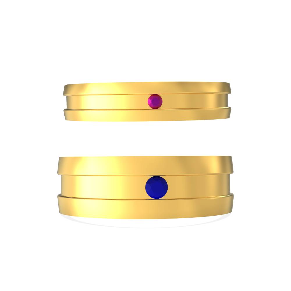 Simple Stone Couple Ring