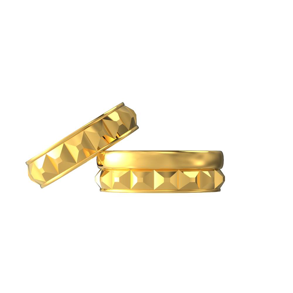 Simple Triangle Design Gold Ring