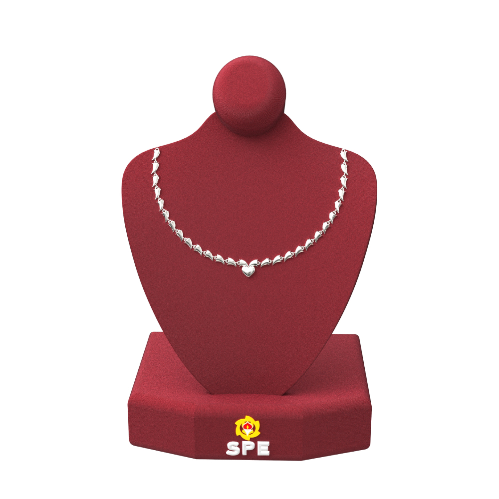 Teeth-Design-Silver-Necklace