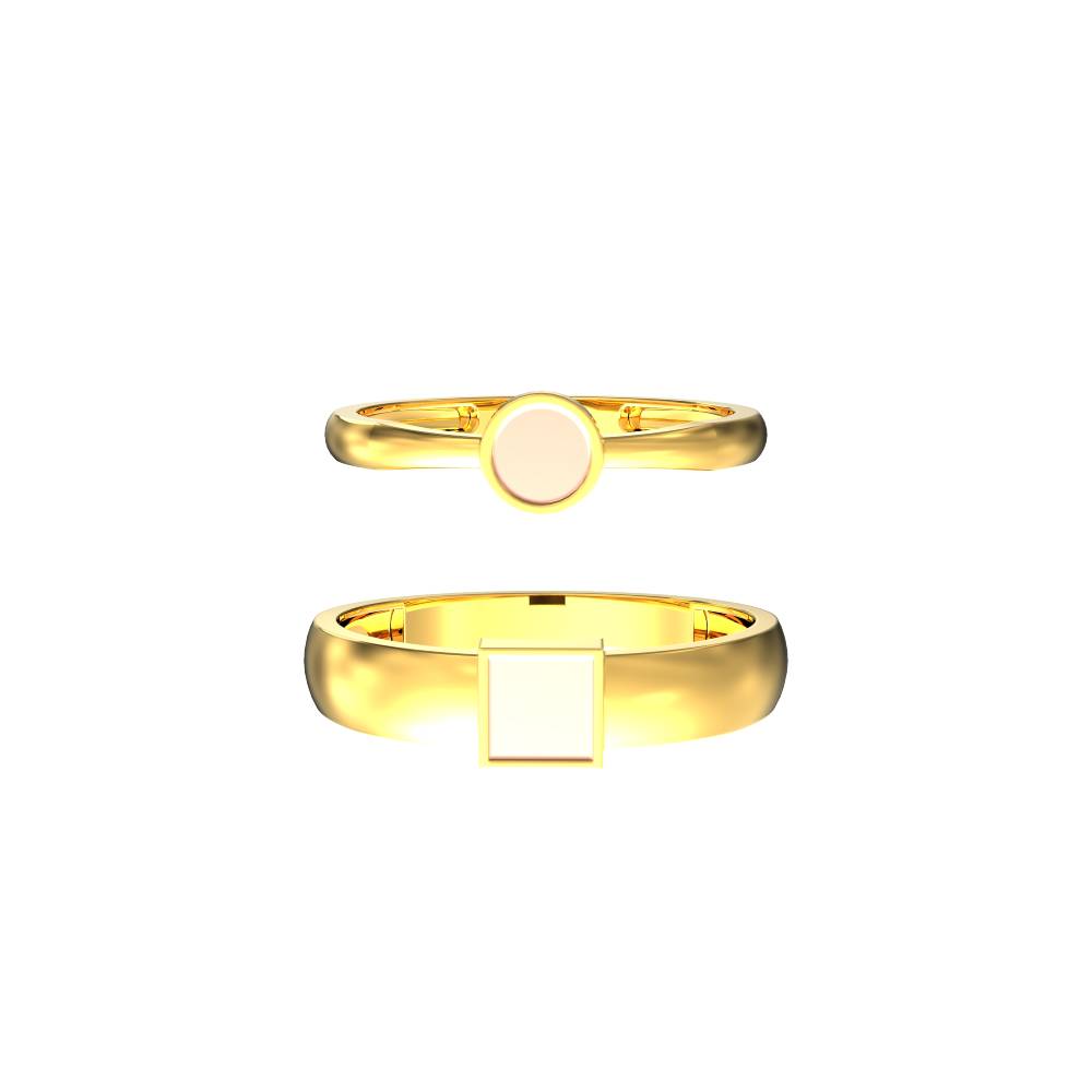 Unique Stone Ring For Couple