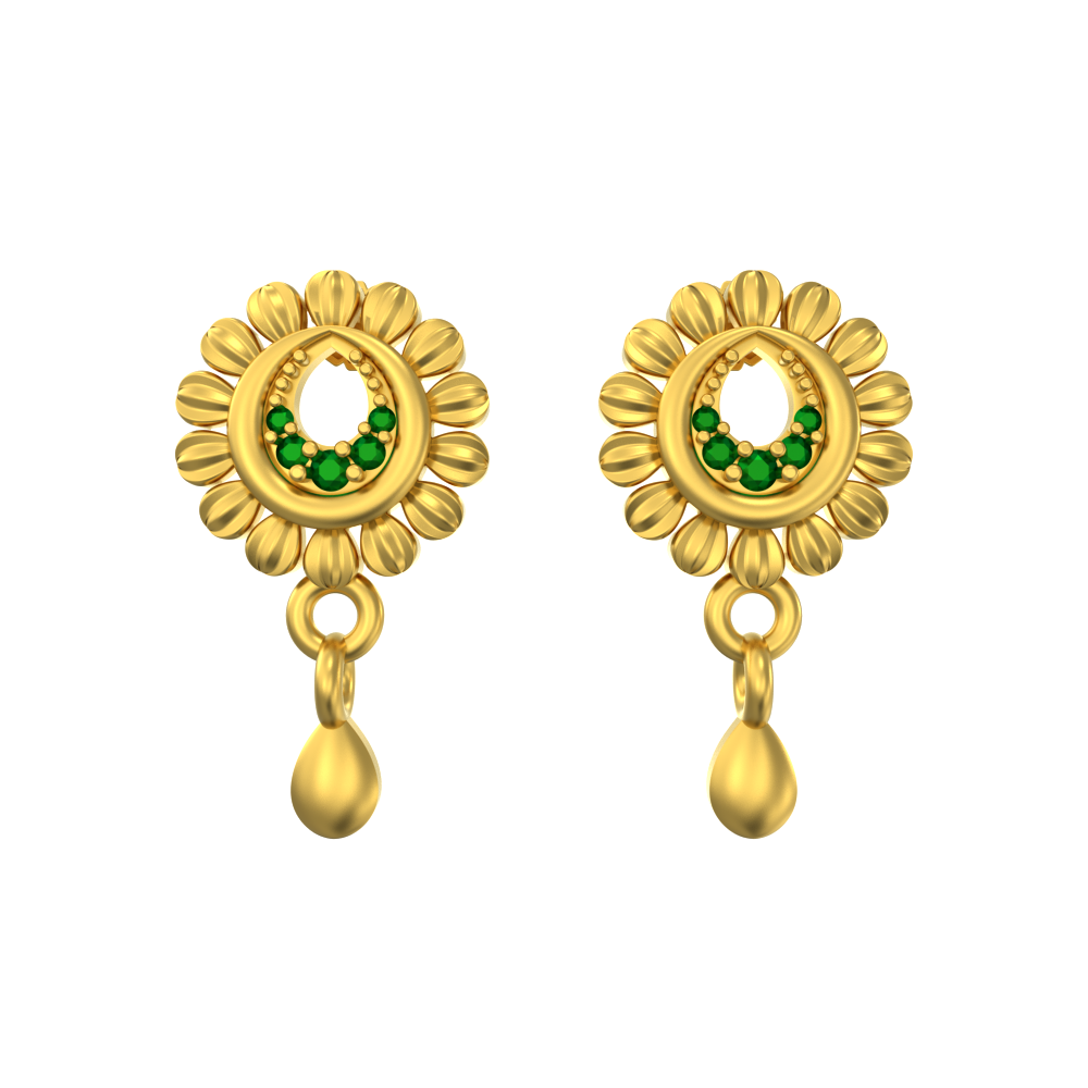 22k Lite Weight Gold Flower Design