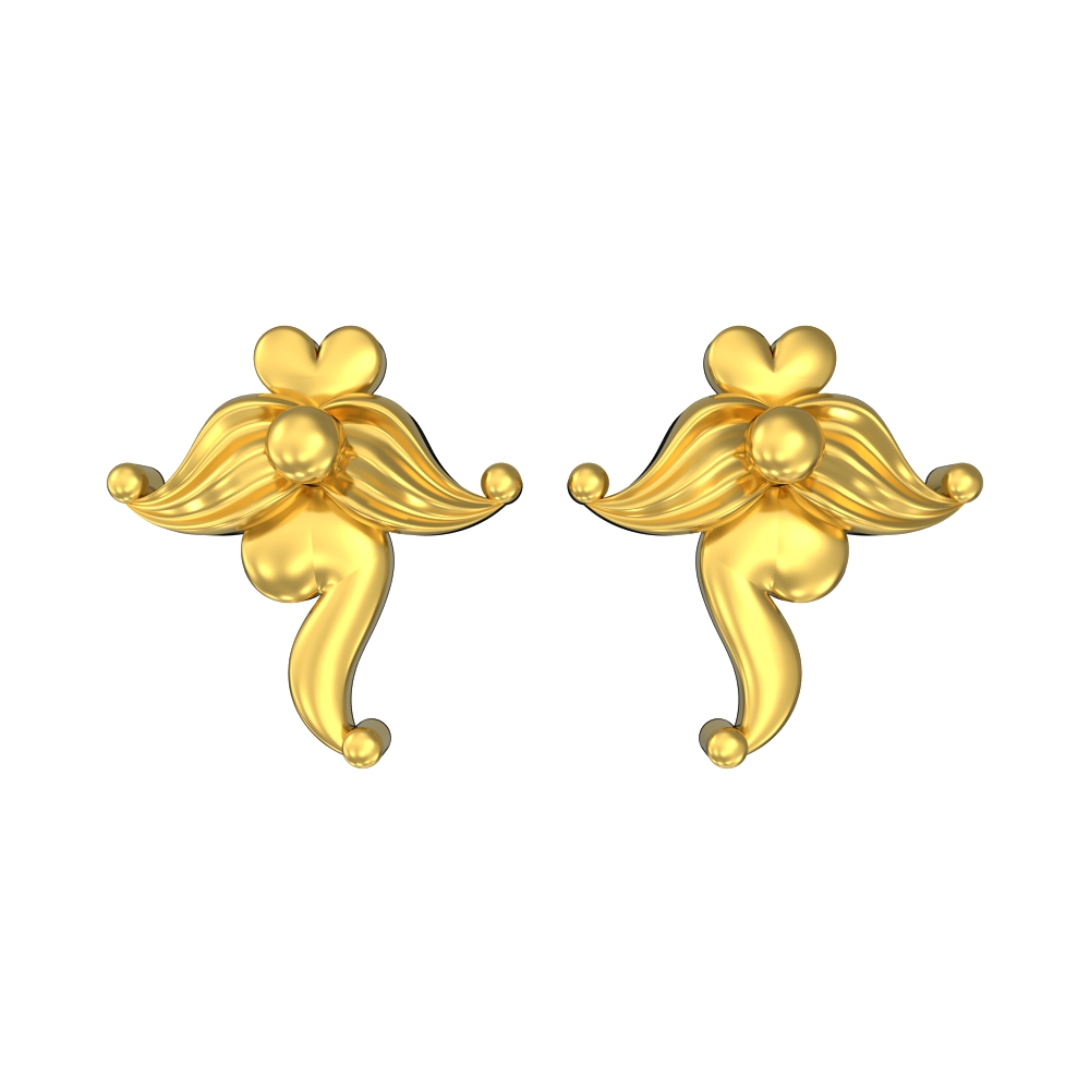 22k Simple Elegant Gold Stud
