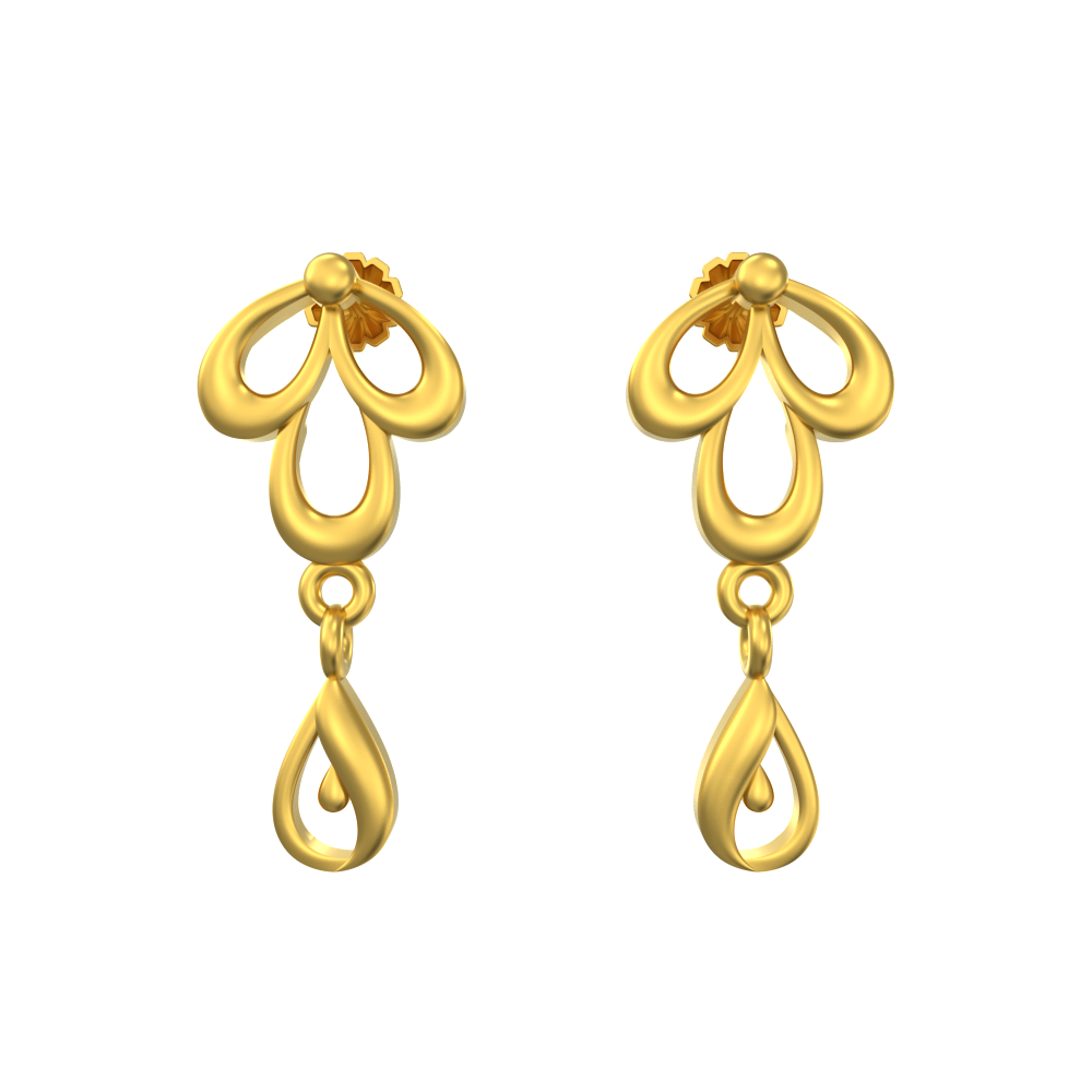 22k Simple gold Earring