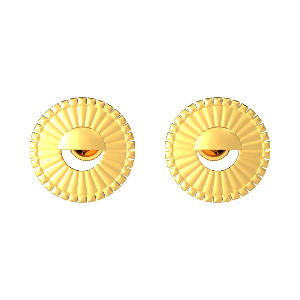 22k Stunning Round Design Gold earring