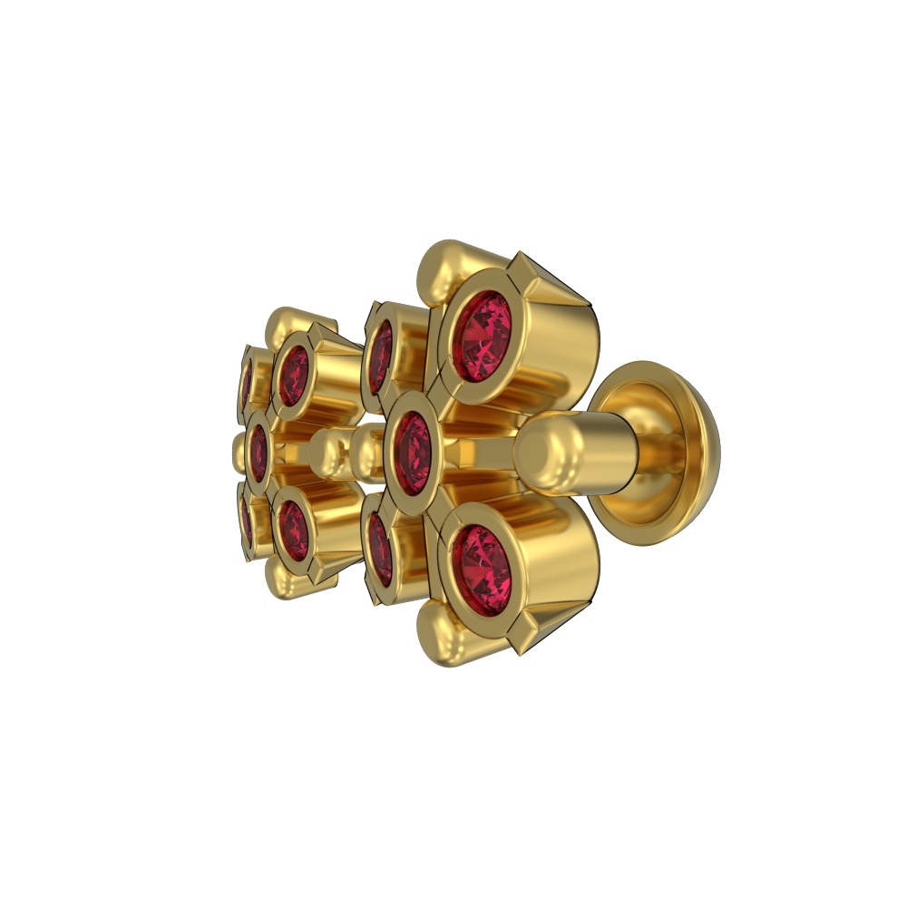 Affordable Floral Stone Studs Chennai