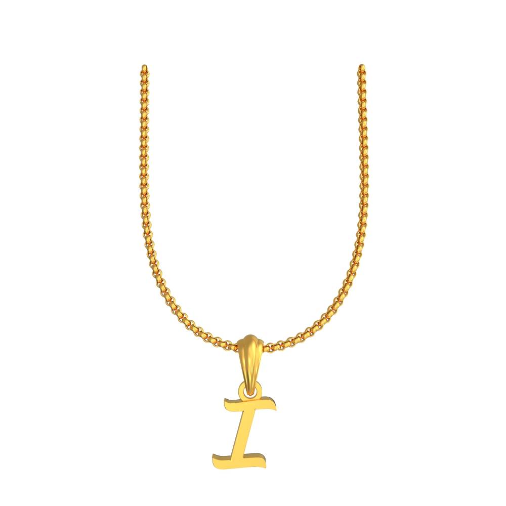 Alphabet I Letter Pendant