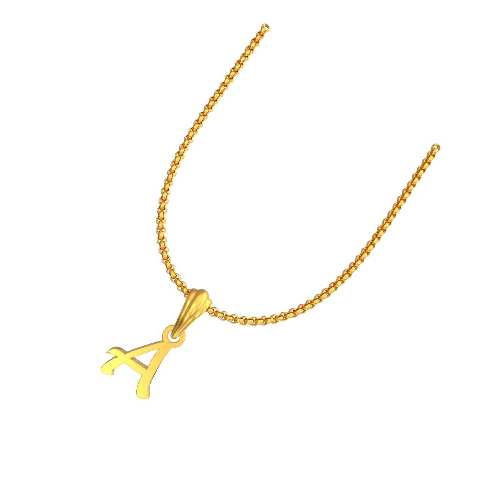 Alphapet Gold Pendant