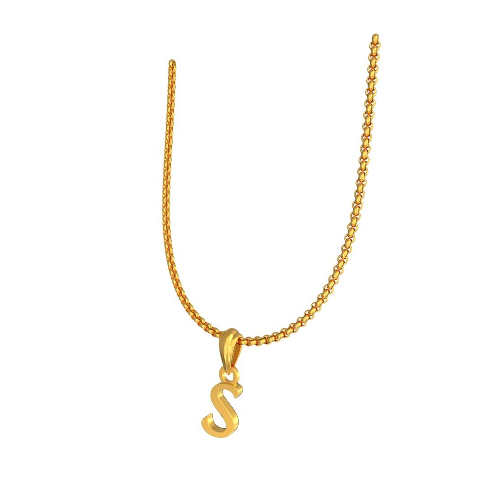 Alphapet Gold Pendant