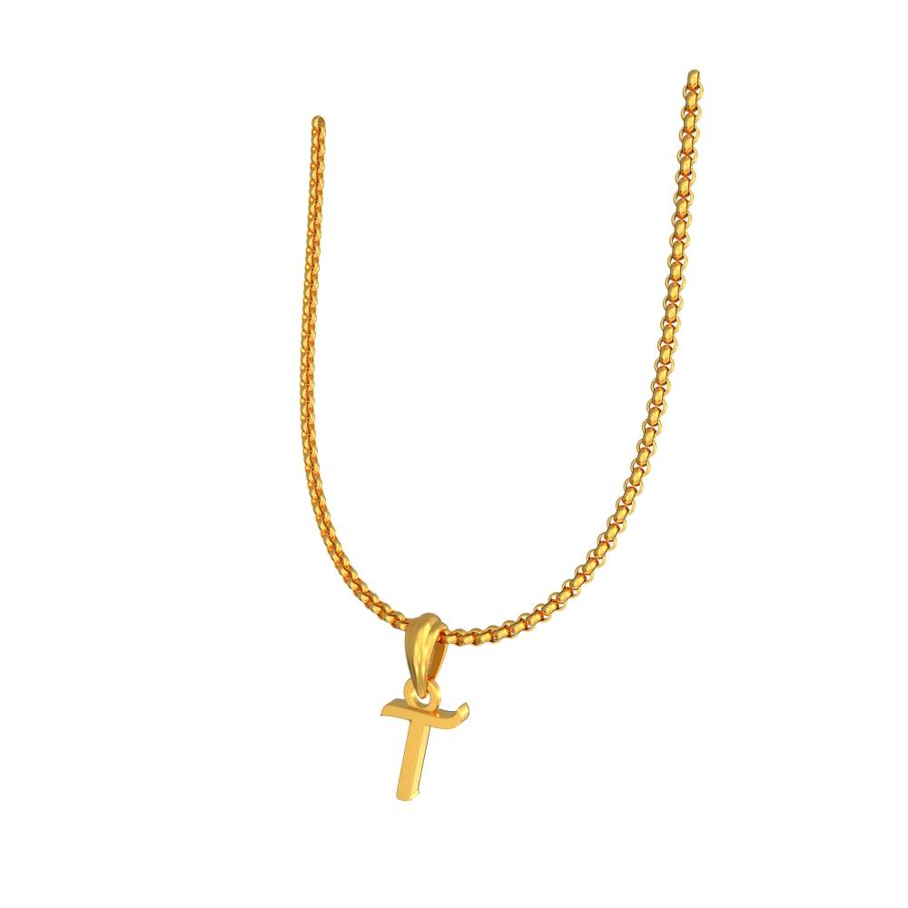 Alphapet Pendant Gold