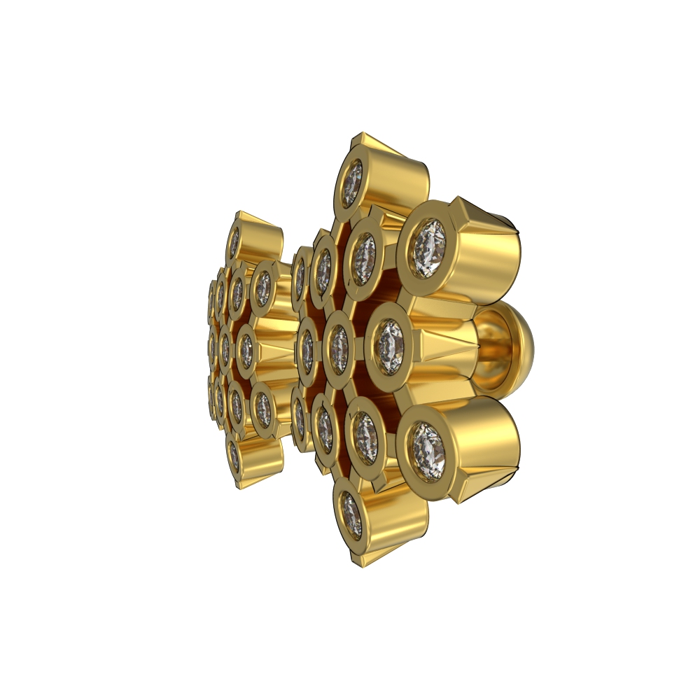 Beauty Flower shaped Gold Studs Chennai