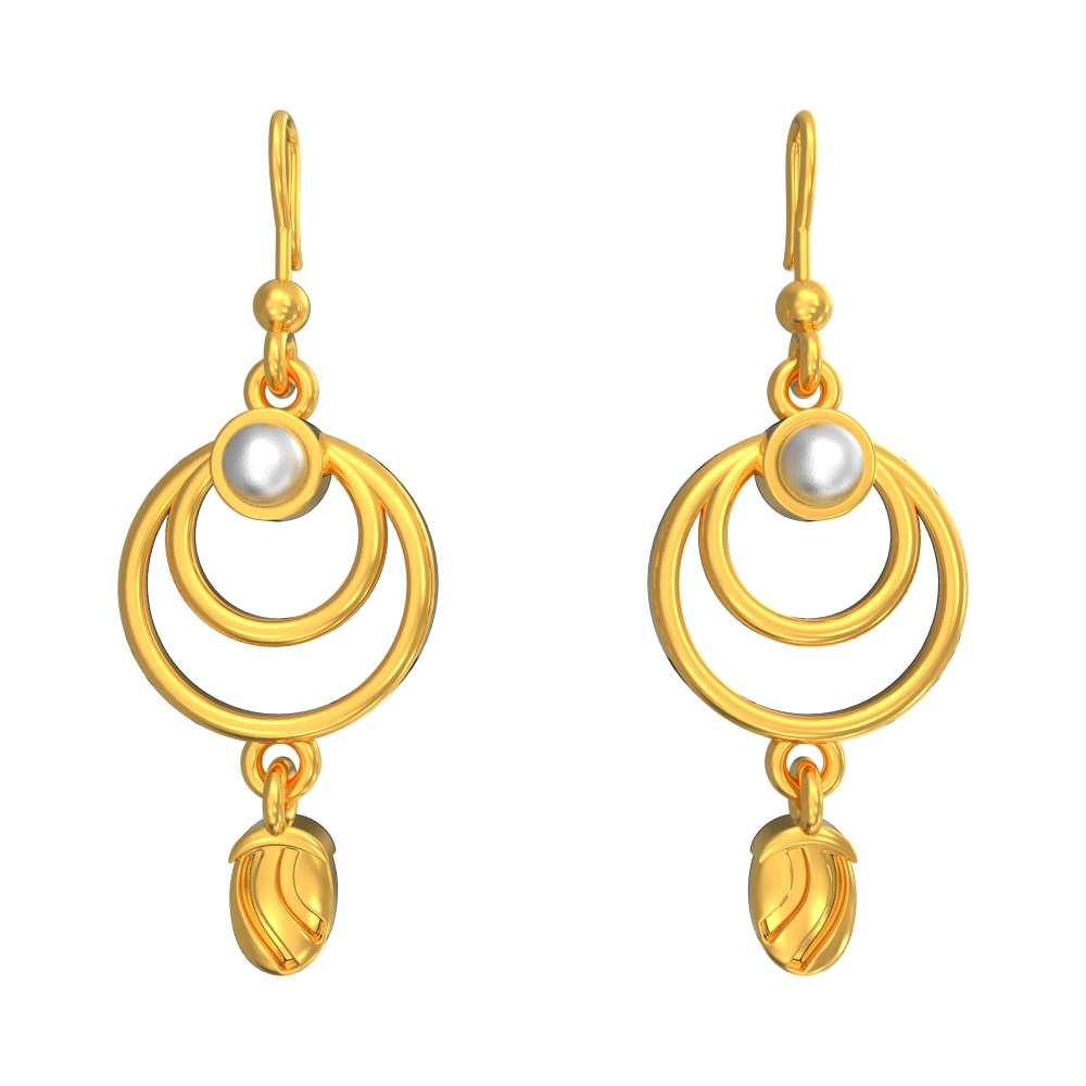 Blazing Gold Hoop Earrings
