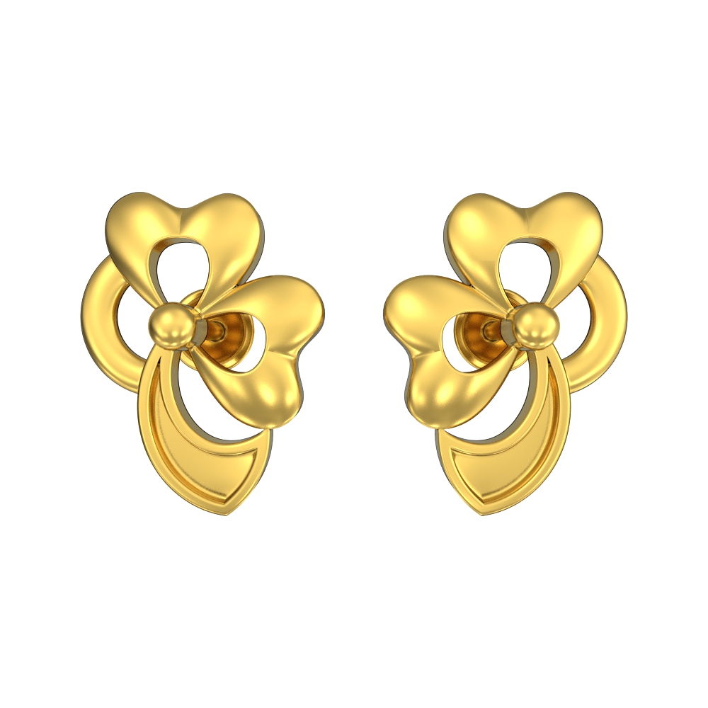 Classic Half Flower Earring