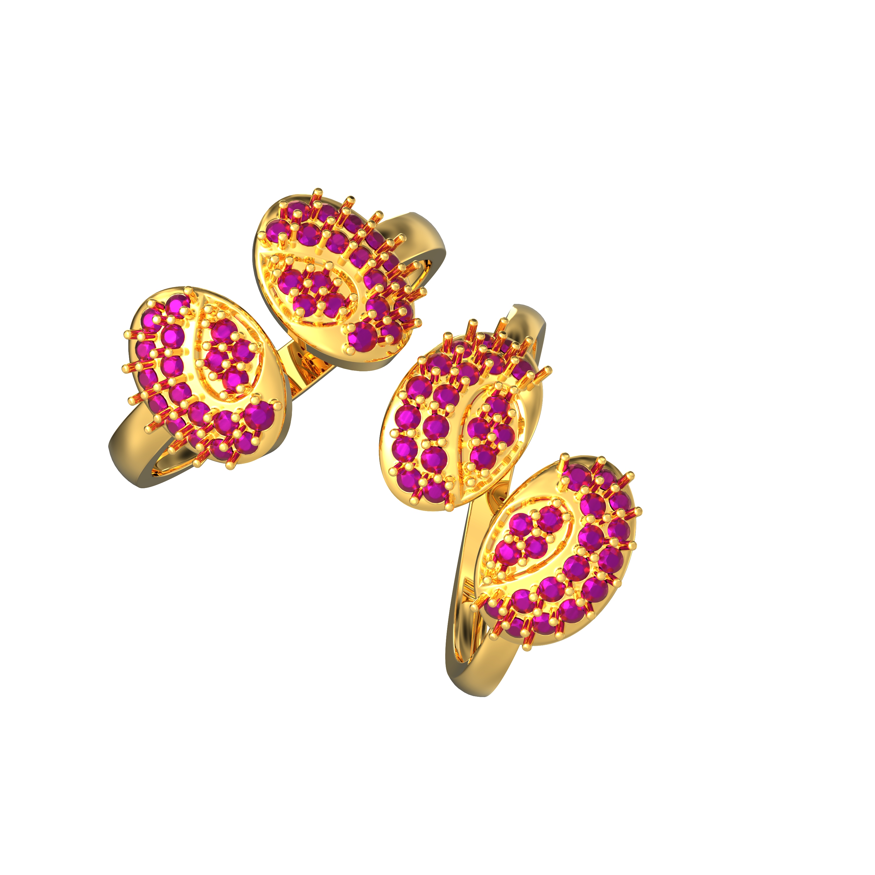 Classic-Oval-Design-Couples-Gold-Ring