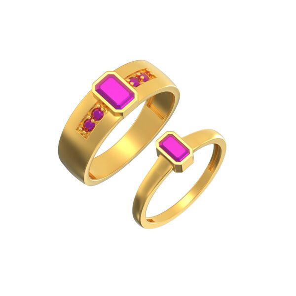 Curved-Rectangle-stone-couples-ring