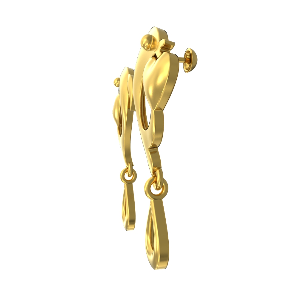 Dolphin-with-heart-Design-gold-stud-drops