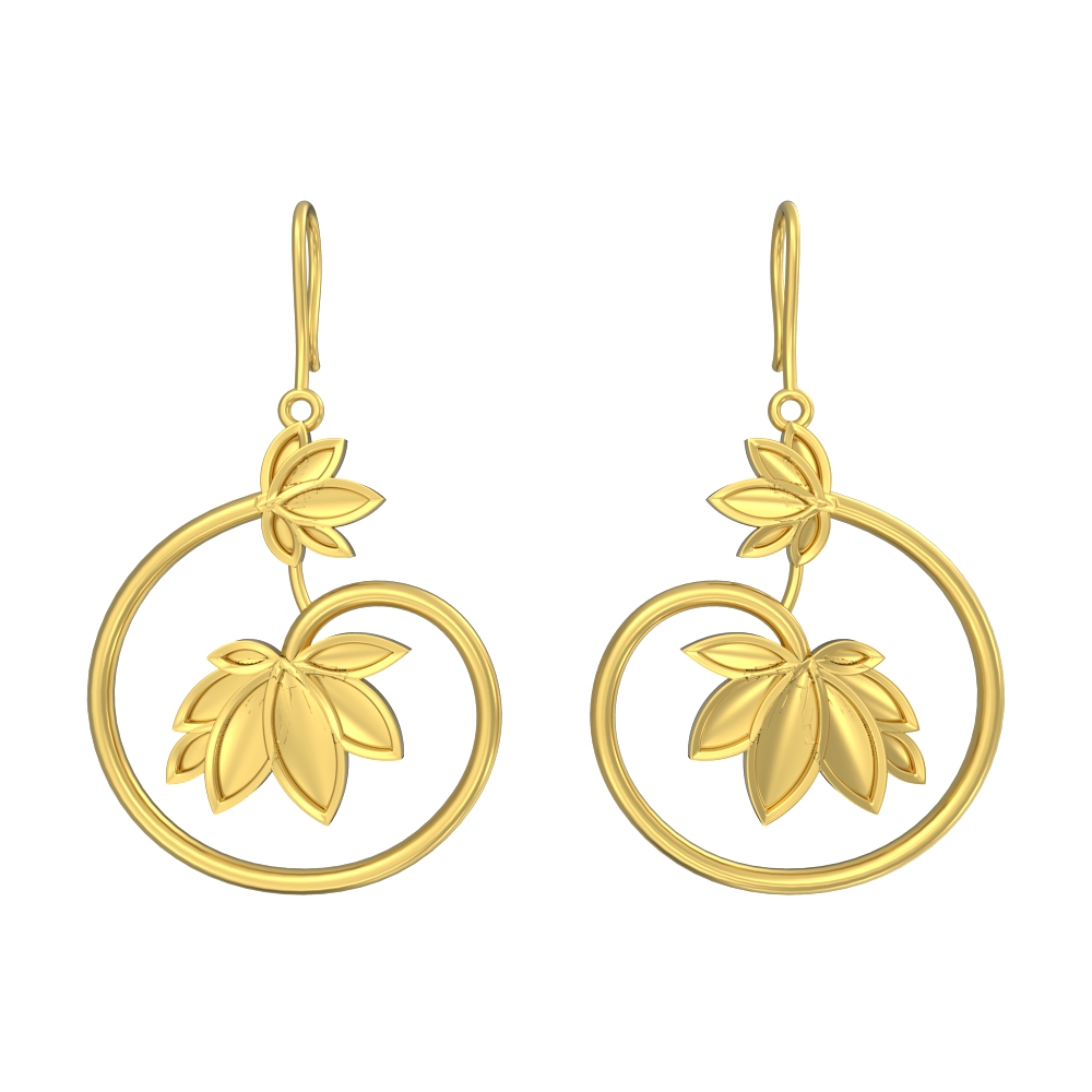 Elegant 22K Gold Earring