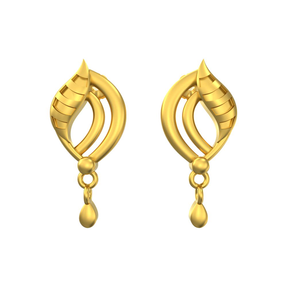 Fancy Curve Earring Gold