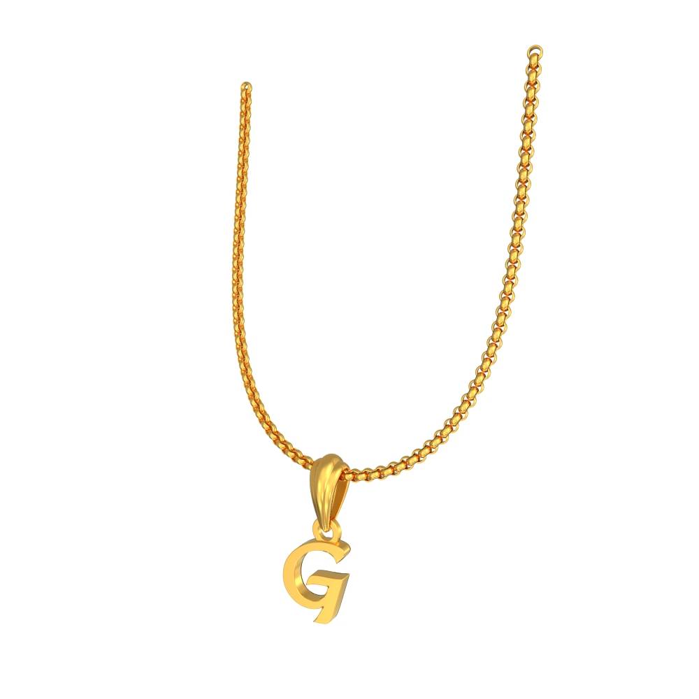 G Letter Pendant Design