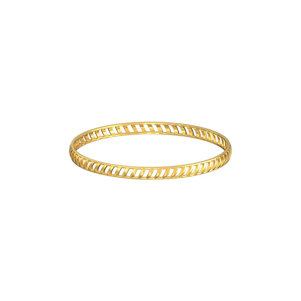 Gold women pattern stripe bangle design