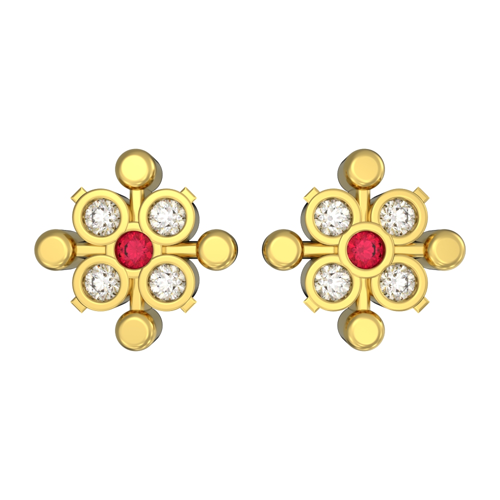 Grazing Fashion Gold Studs