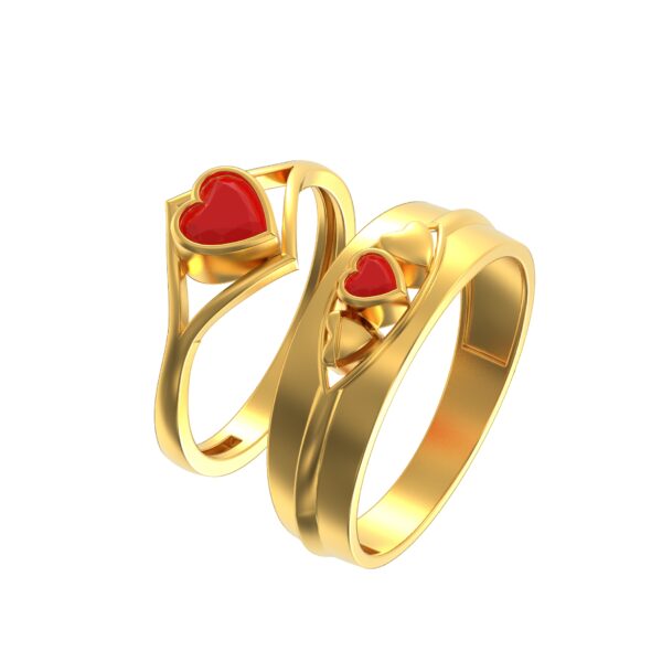Heart-Couples-Gold-Ring