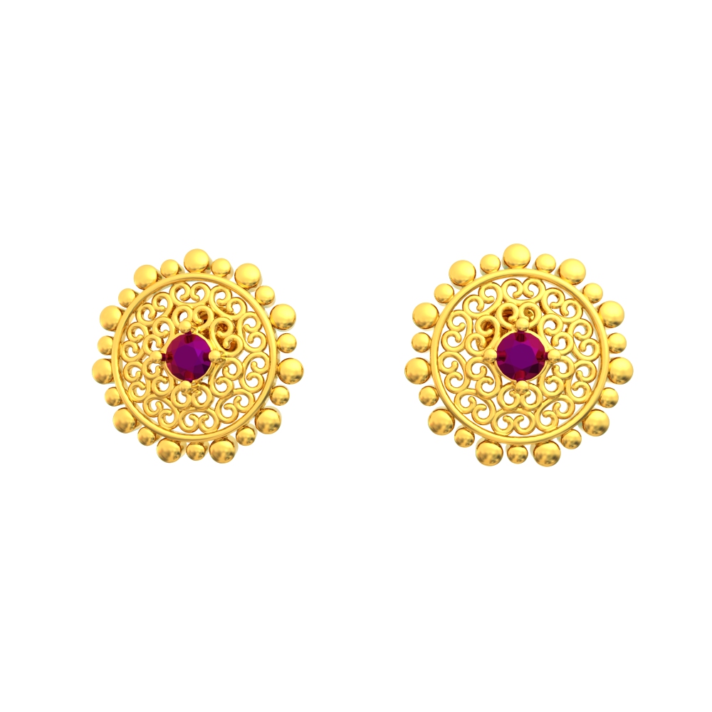 Hypnotic Gold Cocktail Earrings