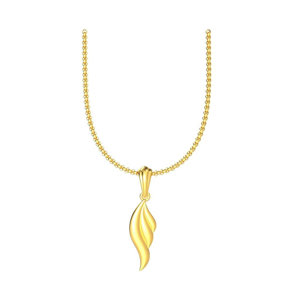 Lightweight Gold Pendant