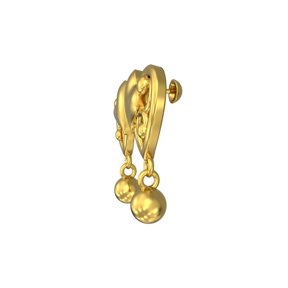 Modern-Peacock-design-gold-drops
