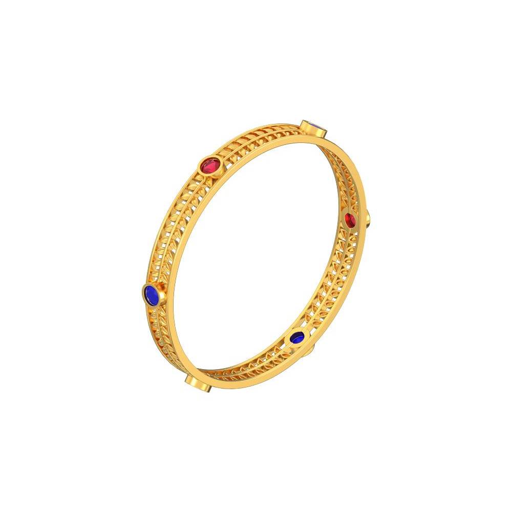Nature Leaf Stone Bangle