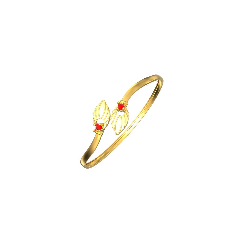 Nature Leaf Stone Bangle